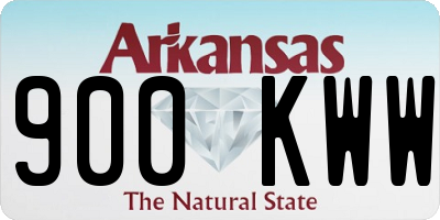 AR license plate 900KWW