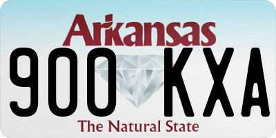 AR license plate 900KXA