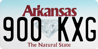 AR license plate 900KXG