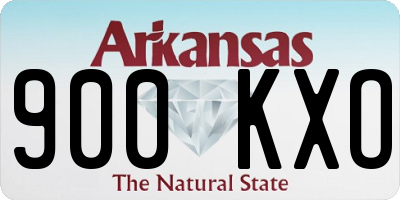 AR license plate 900KXO
