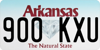 AR license plate 900KXU
