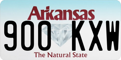 AR license plate 900KXW