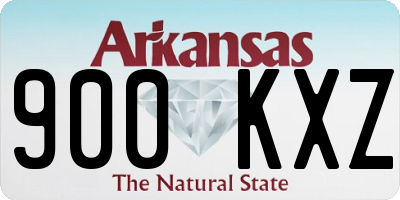 AR license plate 900KXZ