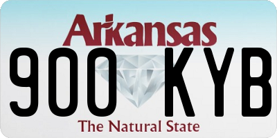 AR license plate 900KYB