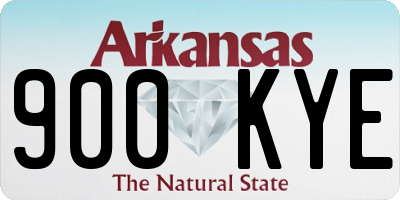 AR license plate 900KYE