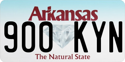 AR license plate 900KYN