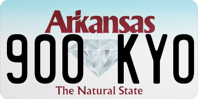 AR license plate 900KYO