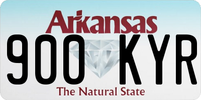 AR license plate 900KYR
