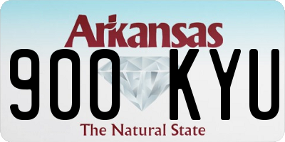 AR license plate 900KYU