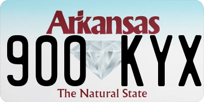 AR license plate 900KYX
