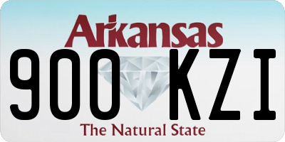 AR license plate 900KZI