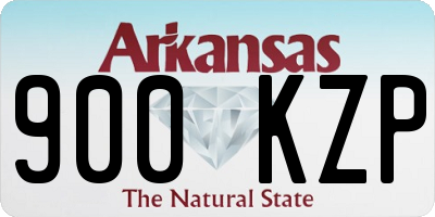 AR license plate 900KZP