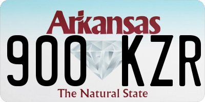 AR license plate 900KZR