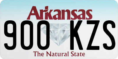 AR license plate 900KZS