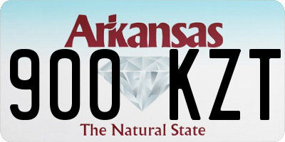 AR license plate 900KZT