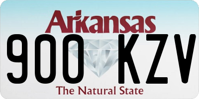 AR license plate 900KZV