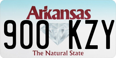 AR license plate 900KZY