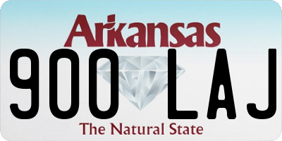 AR license plate 900LAJ