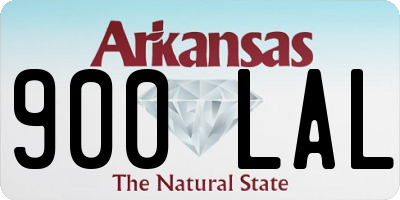 AR license plate 900LAL