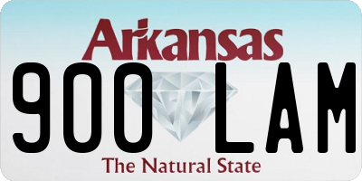 AR license plate 900LAM