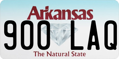 AR license plate 900LAQ