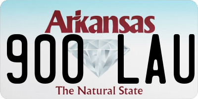 AR license plate 900LAU