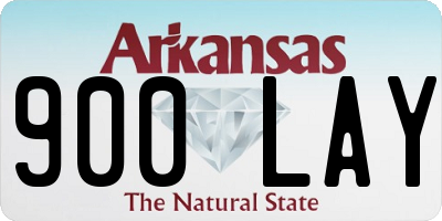 AR license plate 900LAY