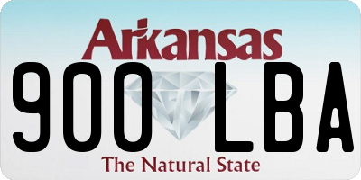 AR license plate 900LBA