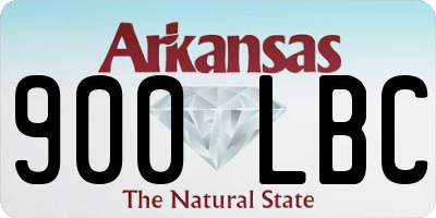 AR license plate 900LBC