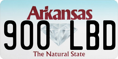 AR license plate 900LBD
