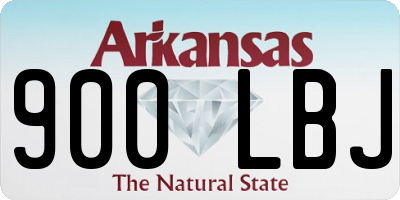 AR license plate 900LBJ