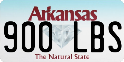 AR license plate 900LBS