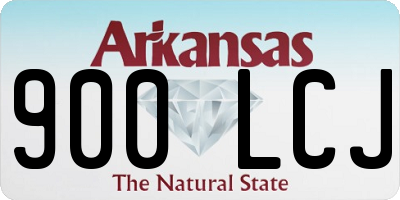 AR license plate 900LCJ