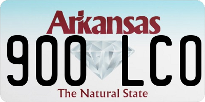 AR license plate 900LCO