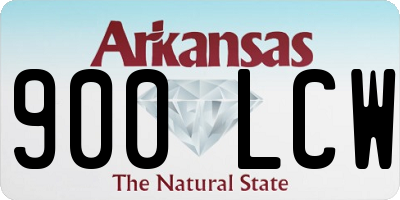 AR license plate 900LCW