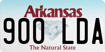 AR license plate 900LDA