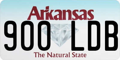 AR license plate 900LDB
