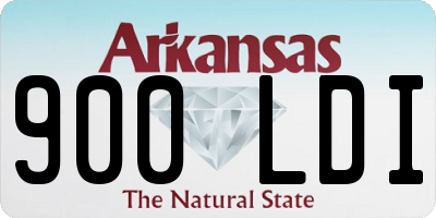 AR license plate 900LDI