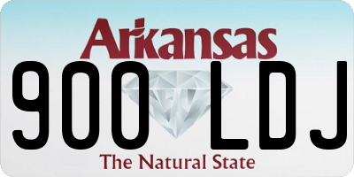 AR license plate 900LDJ