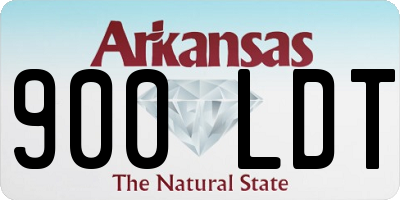 AR license plate 900LDT