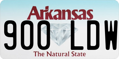AR license plate 900LDW