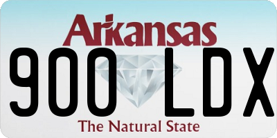 AR license plate 900LDX