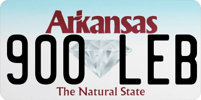 AR license plate 900LEB