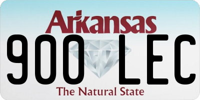 AR license plate 900LEC