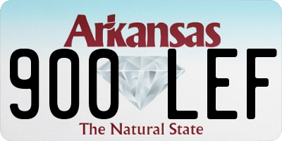 AR license plate 900LEF