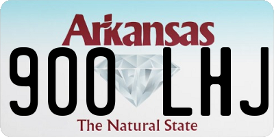 AR license plate 900LHJ