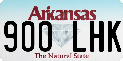 AR license plate 900LHK