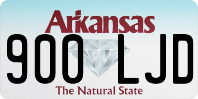 AR license plate 900LJD