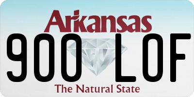 AR license plate 900LOF