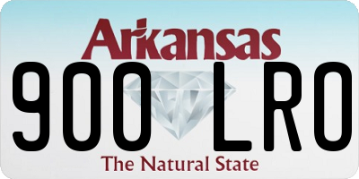 AR license plate 900LRO
